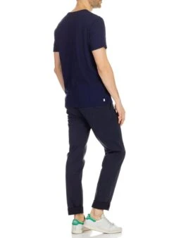 Marc O'Polo Blue Stretch Cotton Slim Chinos -Deals Mode Modee Store 1277300