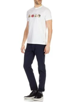 Marc O'Polo Blue Stretch Cotton Slim Chinos -Deals Mode Modee Store 1277330