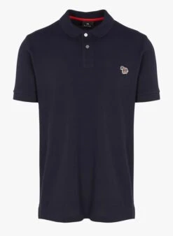 PAUL SMITH Blue Regular-fit Organic Cotton Polo Shirt