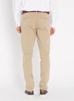 Ikks Beige Slim-fit Stretch Cotton Chinos -Deals Mode Modee Store 2238680