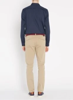 Ikks Beige Slim-fit Stretch Cotton Chinos -Deals Mode Modee Store 2238717