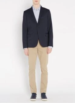 Ikks Beige Slim-fit Stretch Cotton Chinos -Deals Mode Modee Store 2238755