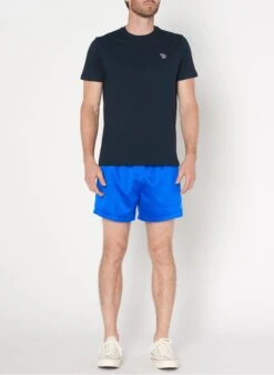 PAUL SMITH Blue Regular-fit Embroidered Cotton T-shirt With Round Neck -Deals Mode Modee Store 2239720