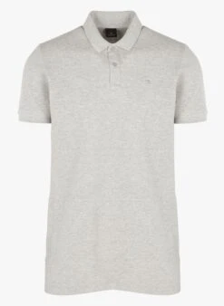Scotch And Soda Grey Slim-fit Cotton Polo Shirt