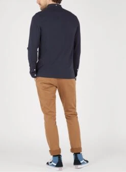 Farah Blue Cotton Piqué Polo Shirt -Deals Mode Modee Store 2385081