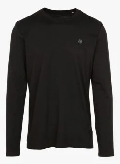 Marc O'Polo Black Slim-fit Round-neck Cotton T-shirt