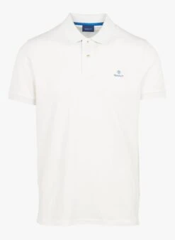 Gant Beige Regular-fit Cotton Piqué Polo Shirt
