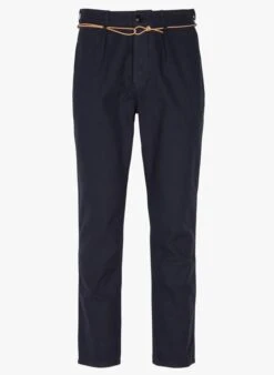 ONTARIO - Blue Straight-leg Cotton Pants