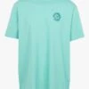 Patagonia Green Regular-fit Round-neck Cotton-blend T-shirt With Screen Print