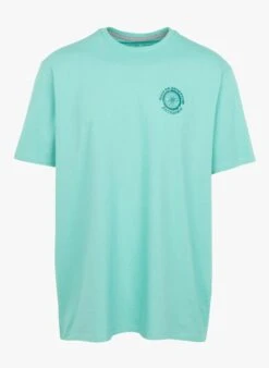 Patagonia Green Regular-fit Round-neck Cotton-blend T-shirt With Screen Print
