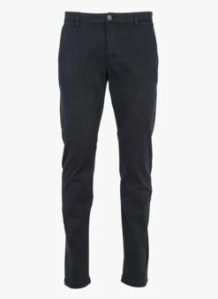 Ikks Blue Slim-fit Stretch Cotton Chinos