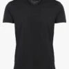 Ikks Black Regular-fit V-neck Cotton T-shirt