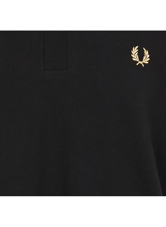 Fred Perry Black Cotton Piqué Polo Shirt With Double Trim 2 Fred Perry Black Cotton Piqué Polo Shirt With Double Trim - Image 2
