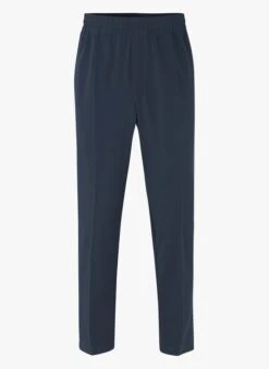 Samsoe Samsoe SMITHY - Blue Fluid Sports Pants With Elasticated Waist