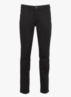 Selected Black Slim-fit Organic Cotton Pants