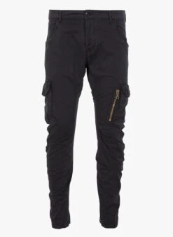LE TEMPS DES CERISES Black Cotton Combat Pants With Pockets