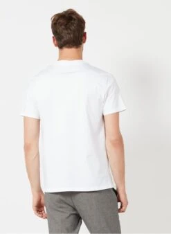 Maison Labiche POPINCOURT AMOUR /GOTS - White Regular-fit Round-neck Organic Cotton T-shirt With Amour Embroidery -Deals Mode Modee Store 3196355