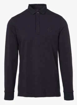 Armani Exchange Blue Regular-fit Cotton Polo Shirt