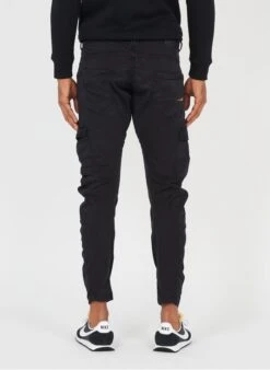 LE TEMPS DES CERISES Black Cotton Combat Pants With Pockets -Deals Mode Modee Store 3300685