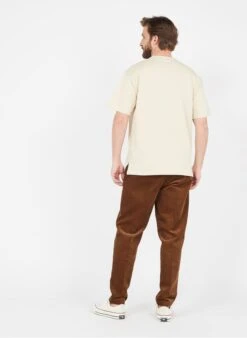 Selected SLIMTAPERED - Brown Straight-leg Organic Cotton Corduroy Pants -Deals Mode Modee Store 3375629