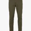 Selected Khaki Slim-fit Organic Cotton Pants