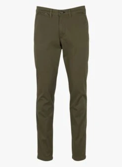 Selected Khaki Slim-fit Organic Cotton Pants