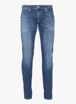LE TEMPS DES CERISES 700/11JO - Blue Slim-fit Cotton Denim Jeans