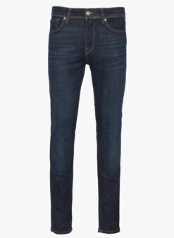 Selected SLIM-LEON - Blue Organic Cotton-blend Slim-fit Jeans