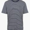 Scotch And Soda Black Regular-fit Round-neck Organic Cotton-blend T-shirt