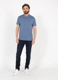 Selected SLIM-LEON - Blue Organic Cotton-blend Slim-fit Jeans -Deals Mode Modee Store 3440100