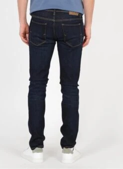 Selected SLIM-LEON - Blue Organic Cotton-blend Slim-fit Jeans -Deals Mode Modee Store 3440103