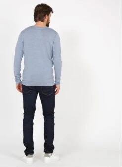 Selected SLIM-LEON - Blue Organic Cotton-blend Slim-fit Jeans -Deals Mode Modee Store 3440108