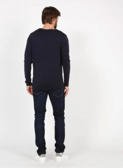 Selected SLIM-LEON - Blue Organic Cotton-blend Slim-fit Jeans -Deals Mode Modee Store 3440111