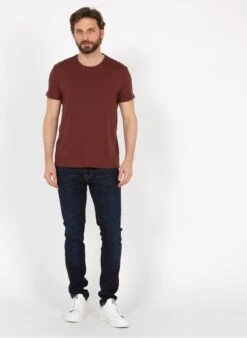 Selected SLIM-LEON - Blue Organic Cotton-blend Slim-fit Jeans -Deals Mode Modee Store 3440118