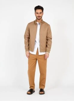 Farah BREWER - White Slim-fit Round-neck Cotton Shirt With Embroidery -Deals Mode Modee Store 3482743