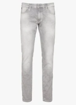 LE TEMPS DES CERISES 700/11JO - Grey Slim-fit Stretch Cotton Jeans