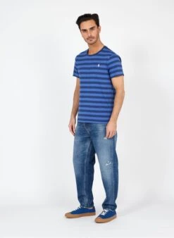 LE TEMPS DES CERISES 1998 - Blue Destroyed Regular-fit Cotton-blend Straight-leg Jeans -Deals Mode Modee Store 3588733