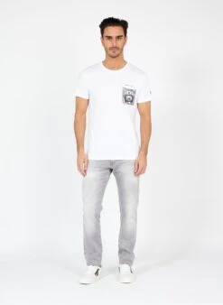 LE TEMPS DES CERISES 700/11JO - Grey Slim-fit Stretch Cotton Jeans -Deals Mode Modee Store 3588787
