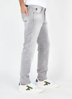 LE TEMPS DES CERISES 700/11JO - Grey Slim-fit Stretch Cotton Jeans -Deals Mode Modee Store 3588790