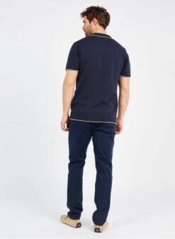 Schott Blue Regular-fit Stretch Cotton Chinos -Deals Mode Modee Store 3592390