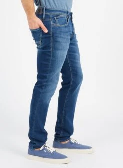 LE TEMPS DES CERISES 700/11JO - Blue Slim-fit Cotton Denim Jeans -Deals Mode Modee Store 3592665