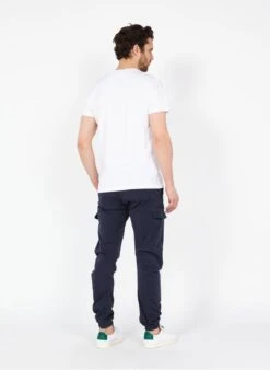 LE TEMPS DES CERISES VEDJE - Blue Regular-fit Stretch Cotton Cargo Pants -Deals Mode Modee Store 3619111