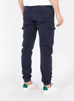 LE TEMPS DES CERISES VEDJE - Blue Regular-fit Stretch Cotton Cargo Pants -Deals Mode Modee Store 3619113