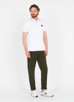 LE TEMPS DES CERISES White Regular-fit Cotton Polo Shirt -Deals Mode Modee Store 3650475