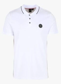 LE TEMPS DES CERISES White Regular-fit Cotton Polo Shirt