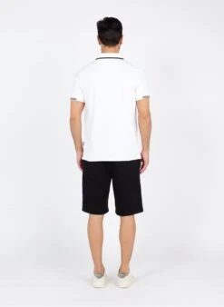 Schott PSDEVON - White Regular-fit Cotton Piqué Polo Shirt -Deals Mode Modee Store 3651967