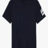 Zadig & Voltaire TOMMY - Blue Round-neck Printed Cotton T-shirt
