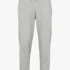 Gant ORIGINAL SWEAT PANTS - Grey Straight Embroidered Cotton-blend Joggers
