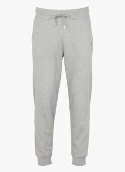 Gant ORIGINAL SWEAT PANTS - Grey Straight Embroidered Cotton-blend Joggers