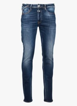 LE TEMPS DES CERISES 600/17 - Jean Stone Faded Stretch Cotton Slim-fit Jeans